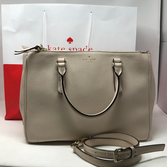 kate spade Handbags - Kate Spade Mulberry Street Leighann Bag Nude